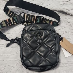 Black Quilted Crossbody Bag